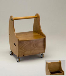 wooden trolley